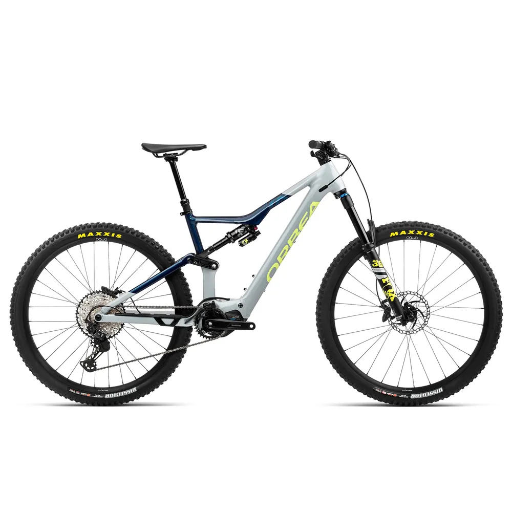 Orbea Rise H10 Electric Mountain Bike 2023 Iceberg Grey/Moondust Blue